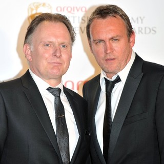 Philip Glenister, Robert Glenister in The 2012 Arqiva British Academy Television Awards - Winners Board