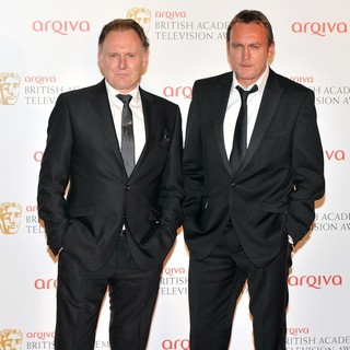 Philip Glenister, Robert Glenister in The 2012 Arqiva British Academy Television Awards - Winners Board