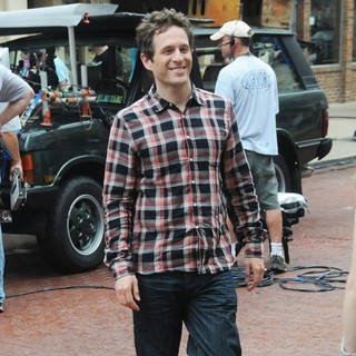 Glenn Howerton in It's Always Sunny in Philadelphia Film Set