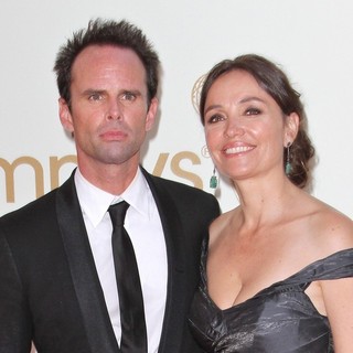 Walton Goggins, Nadia Conners in The 63rd Primetime Emmy Awards - Arrivals