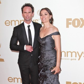 Walton Goggins, Nadia Conners in The 63rd Primetime Emmy Awards - Arrivals