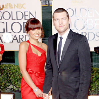 Sam Worthington, Natalie Mark in 67th Golden Globe Awards - Arrivals