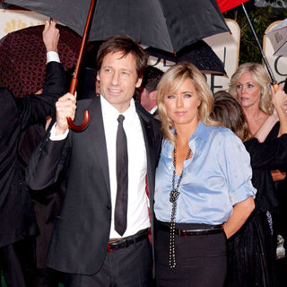 David Duchovny, Tea Leoni in 67th Golden Globe Awards - Arrivals
