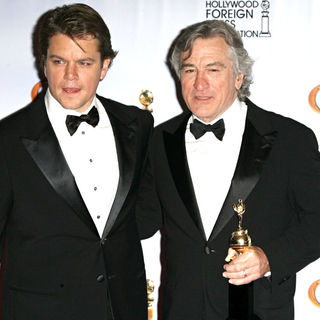 Matt Damon, Robert De Niro in 68th Annual Golden Globe Awards - Press Room