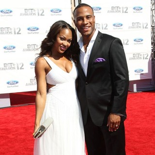 Meagan Good, DeVon Franklin in The BET Awards 2012 - Arrivals