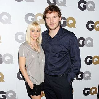 Anna Faris, Chris Pratt in The GQ 2010 Men of The Year Party