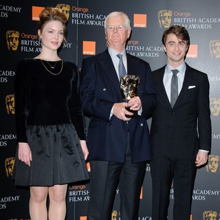 Holliday Grainger, Tim Corrie, Daniel Radcliffe in 2012 Orange British Academy Film Awards Nominations Announcement