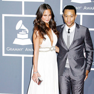 John Legend, Christine Teigen in 52nd Annual Grammy Awards