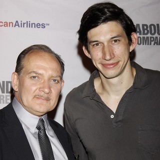 Zach Grenier, Adam Driver in Opening Night of The Broadway Play Man and Boy - After Party