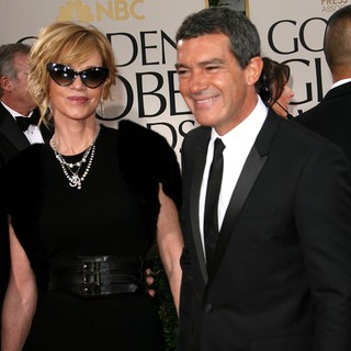 Melanie Griffith, Antonio Banderas in The 69th Annual Golden Globe Awards - Arrivals