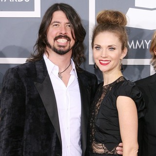 Dave Grohl, Jordyn Blum in 54th Annual GRAMMY Awards - Arrivals