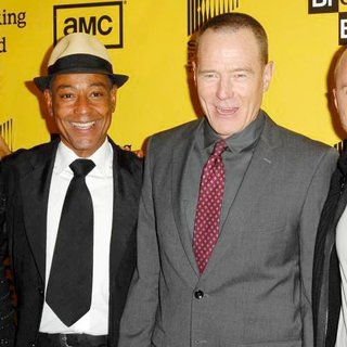 Anna Gunn, Giancarlo Esposito, Bryan Cranston, Aaron Paul in The Premiere of Breaking Bad Season Four