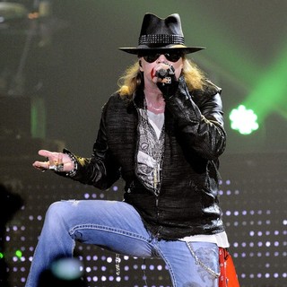 Axl Rose, Guns N' Roses in Guns N' Roses Perform on Stage at Copps Coliseum in Hamilton