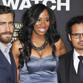 Jake Gyllenhaal, Shondrella Avery, Michael Pena in Los Angeles Premiere of End of Watch