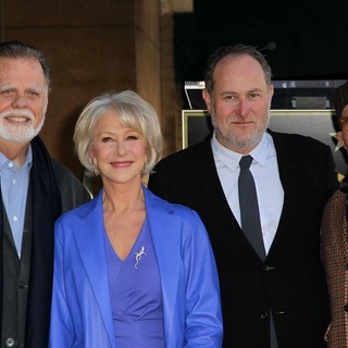 Taylor Hackford, Helen Mirren, Jon Turteltaub, David Mamet in Helen Mirren Honored with A Star on The Hollywood Walk of Fame