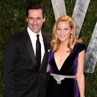Jon Hamm, Jennifer Westfeldt in 2012 Vanity Fair Oscar Party - Arrivals