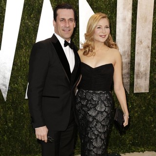 Jon Hamm, Jennifer Westfeldt in 2013 Vanity Fair Oscar Party - Arrivals