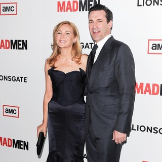 Jon Hamm in AMC's Mad Men - Season 6 Premiere - hamm-westfeldt-premiere-mad-men-season-6-03