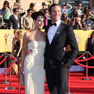 Elizabeth Chambers, Armie Hammer in The 18th Annual Screen Actors Guild Awards - Arrivals