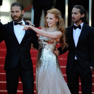 Tom Hardy, Jessica Chastain, Shia LaBeouf in Lawless Premiere - During The 65th Annual Cannes Film Festival