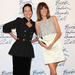 Amanda Harlech, Alexa Chung in British Fashion Awards 2011 - Press Room