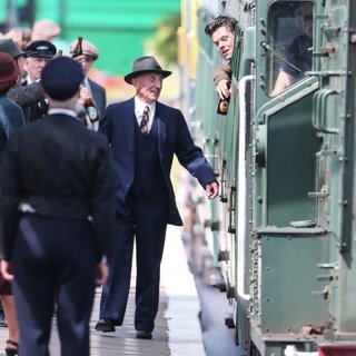 Harry Styles on The Set of Dunkirk