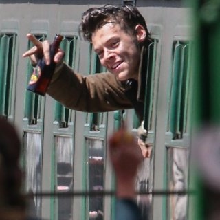 Harry Styles on The Set of Dunkirk