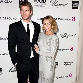 Liam Hemsworth in The 20th Annual Elton John AIDS Foundation's Oscar Viewing Party - Arrivals - hemsworth-cyrus-20th-annual-elton-john-aids-foundation-02
