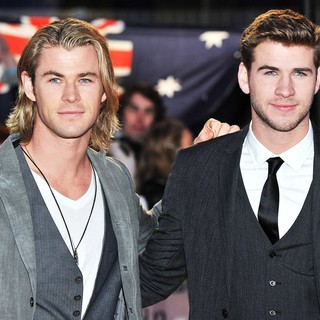 Chris Hemsworth, Liam Hemsworth in The Hunger Games Premiere - Arrivals