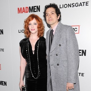 Christina Hendricks, Geoffrey Arend in AMC's Mad Men - Season 6 Premiere