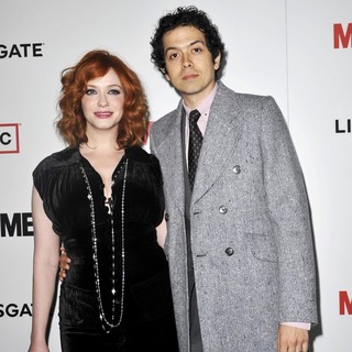 Christina Hendricks, Geoffrey Arend in AMC's Mad Men - Season 6 Premiere