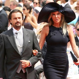 Henri Leconte, Florentine Leconte in Religious Ceremony of The Royal Wedding of Prince Albert II of Monaco to Charlene Wittstock