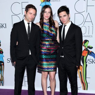 Lazaro Hernandez, Liv Tyler, Jack McCollough in The 2011 CFDA Fashion Awards