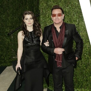 Memphis Eve Hewson, Bono in 2013 Vanity Fair Oscar Party - Arrivals
