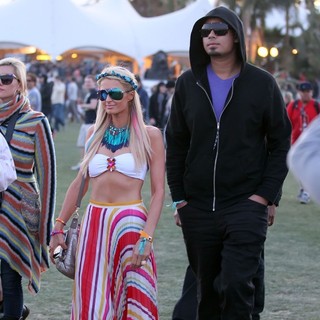 Paris Hilton, Afrojack in Celebrities at The 2012 Coachella Valley Music and Arts Festival - Day 2