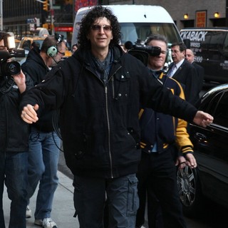 Howard Stern in Celebrities at The Ed Sullivan Theater to Appear on The Late Show with David Letterman