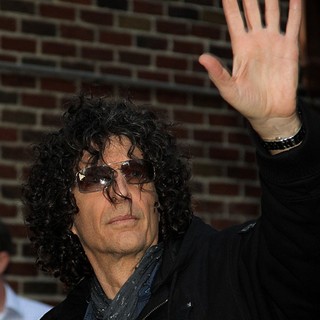 Howard Stern in Celebrities at The Ed Sullivan Theater to Appear on The Late Show with David Letterman