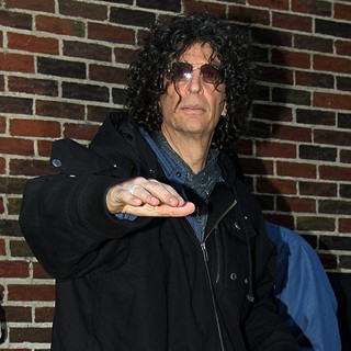 Howard Stern in Celebrities at The Ed Sullivan Theater to Appear on The Late Show with David Letterman