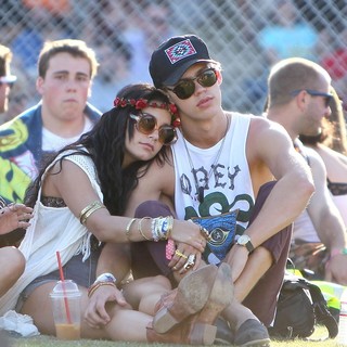 Austin Butler in Celebrities at The 2012 Coachella Valley Music and Arts Festival - Day 3 - hudgens-butler-2012-coachella-day-3-16