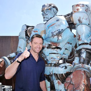 Hugh Jackman in 2011 Comic Con Convention - Day 1 - Real Steel Photocall