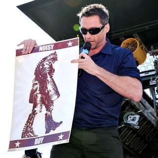 Hugh Jackman in 2011 Comic Con Convention - Day 1 - Real Steel Photocall