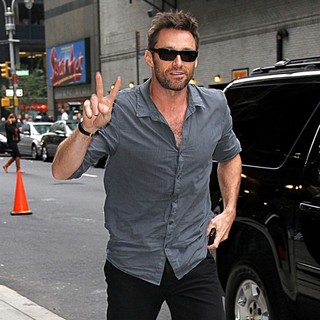 Hugh Jackman in Hugh Jackman Arrives for The Late Show with David Letterman