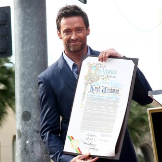 Hugh Jackman in Hugh Jackman Is Honoured with A Hollywood Star on The Hollywood Walk of Fame