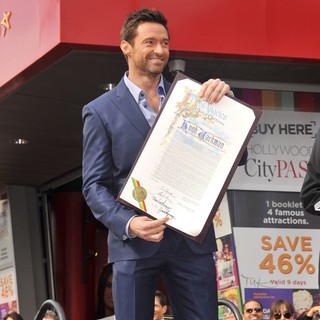 Hugh Jackman in Hugh Jackman Is Honoured with A Hollywood Star on The Hollywood Walk of Fame