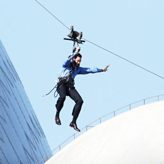 Hugh Jackman in Hugh Jackman Performs A Stunt on The Oprah Winfrey Show