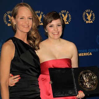 Helen Hunt, Lena Dunham in 65th Annual Directors Guild of America Awards - Press Room