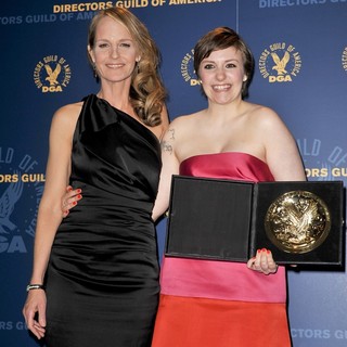 Helen Hunt, Lena Dunham in 65th Annual Directors Guild of America Awards - Press Room
