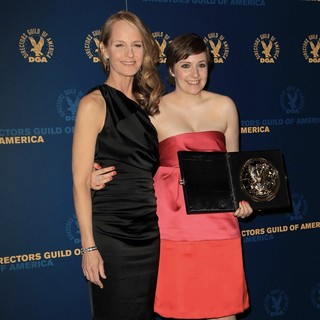 Helen Hunt, Lena Dunham in 65th Annual Directors Guild of America Awards - Press Room