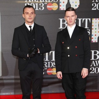 Hurts in The 2013 Brit Awards - Arrivals