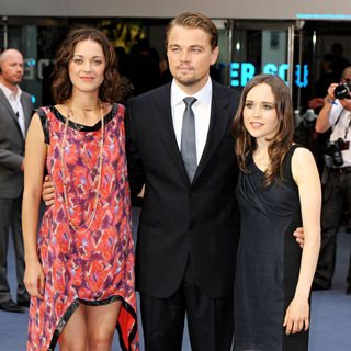 Marion Cotillard, Leonardo DiCaprio, Ellen Page in The UK Premiere of Inception - Arrivals